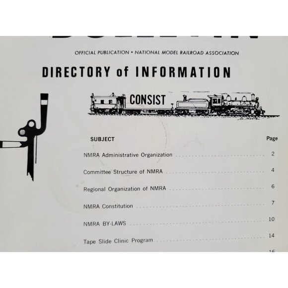 January 1977 NMRA Bulletin Special Issue Directory Of Information - Picture 2 of 9